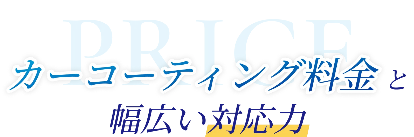 カーコーティング料金と幅広い対応力